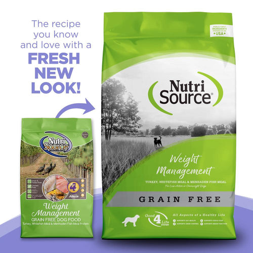 NutriSource® Weight Management Recipe Grain Free Dry Dog Food ...