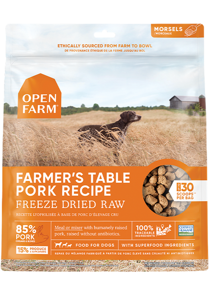 Open Farm Farmer's Table Pork Freeze Dried Raw Dog Food - Waxahachie, TX